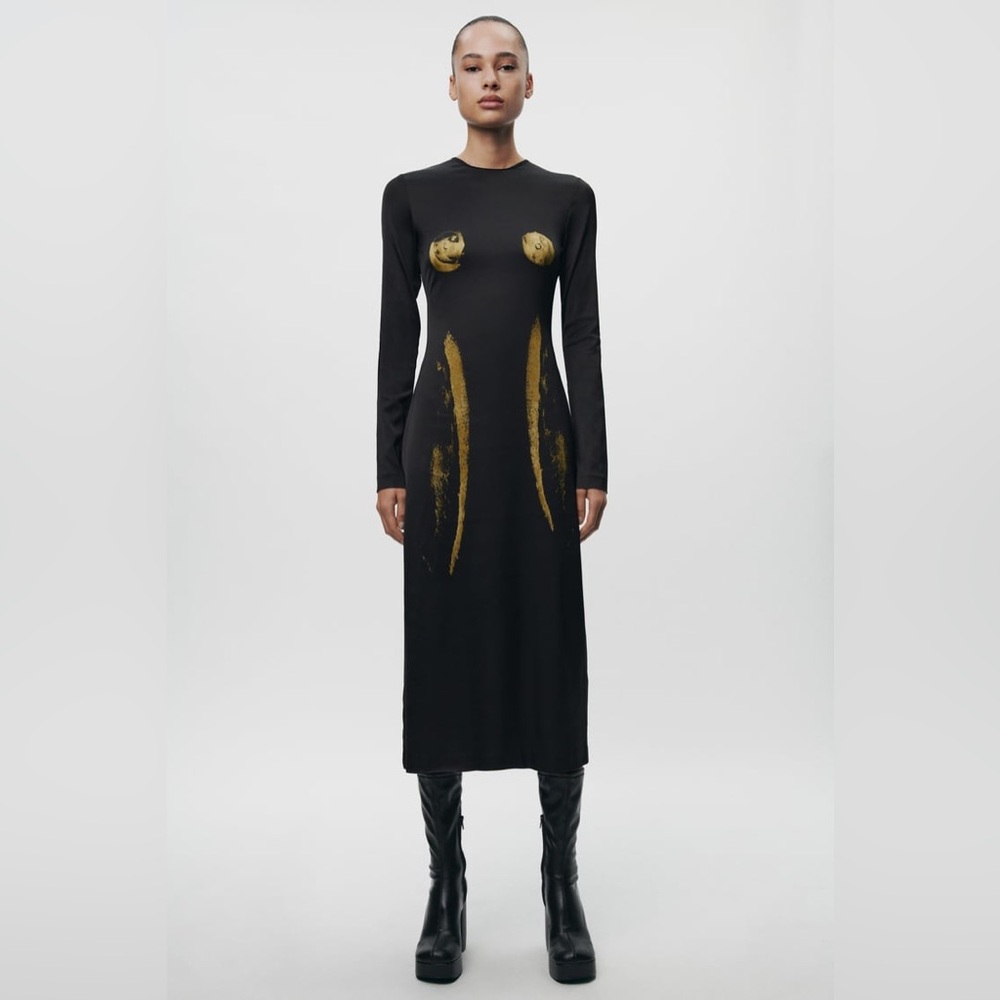 SILHOUETTE PRINT DRESS ZW COLLECTION